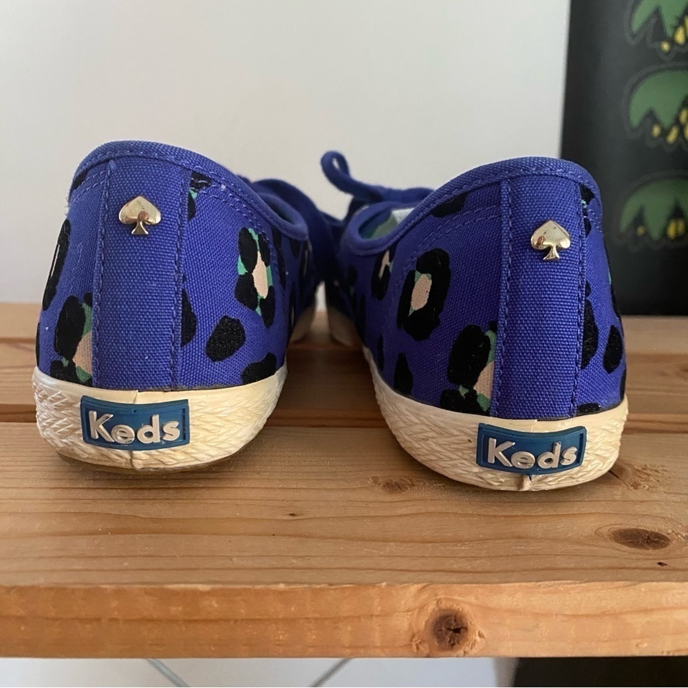 Keds X Kate Spade Blue Green Leopard Print Pointer Sneaker - Picture 10 of 16